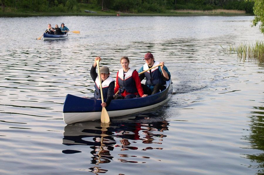 Canoe on Pärnu river